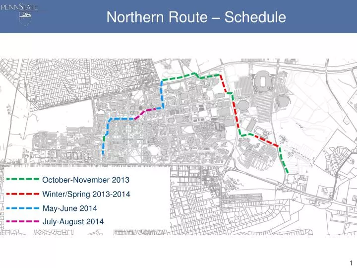 northern route schedule