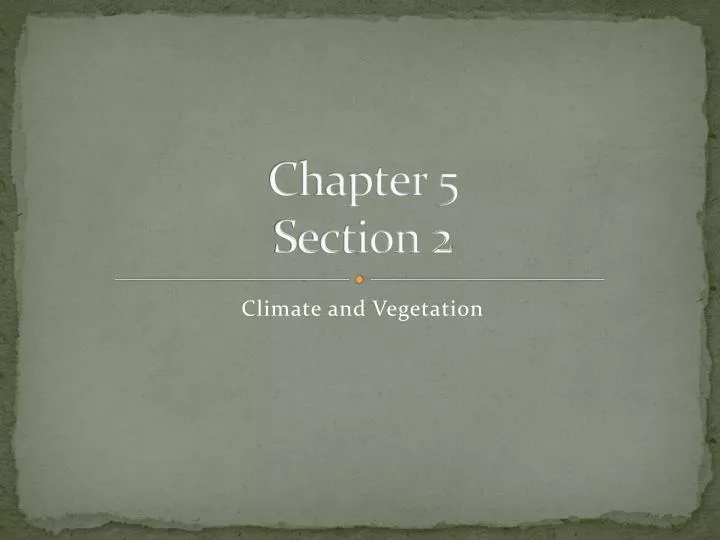 chapter 5 section 2