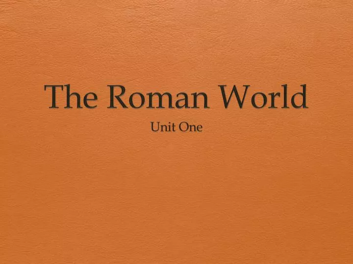 the roman world