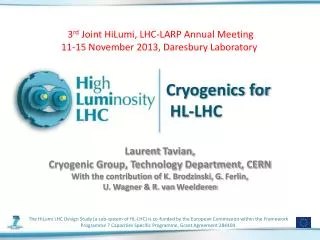 Cryogenics for HL-LHC