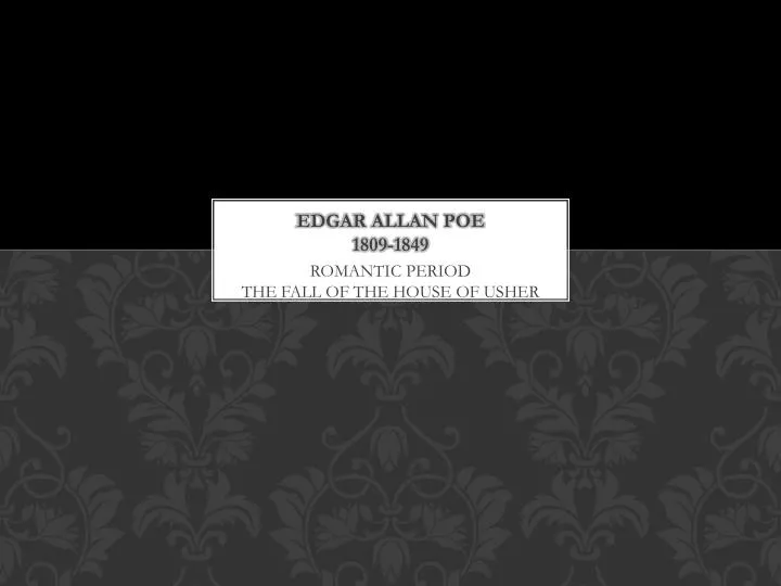 edgar allan poe 1809 1849