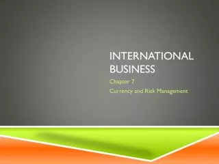 International Business