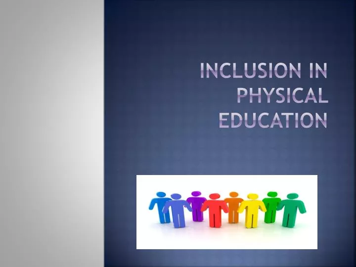 inclusion in physical education