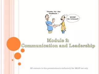 Module 2: Communication and Leadership