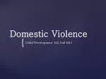 Domestic Violence - slide 1