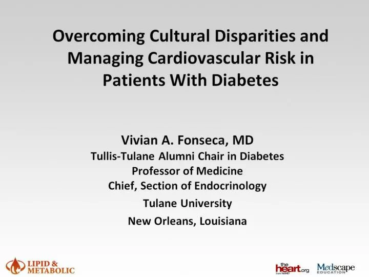 overcoming cultural disparities and managing cardiovascular risk in patients with diabetes