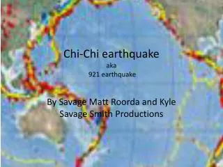 Chi-Chi earthquake aka 921 earthquake