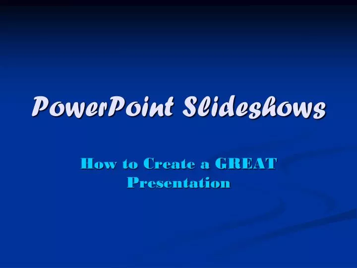 powerpoint slideshows