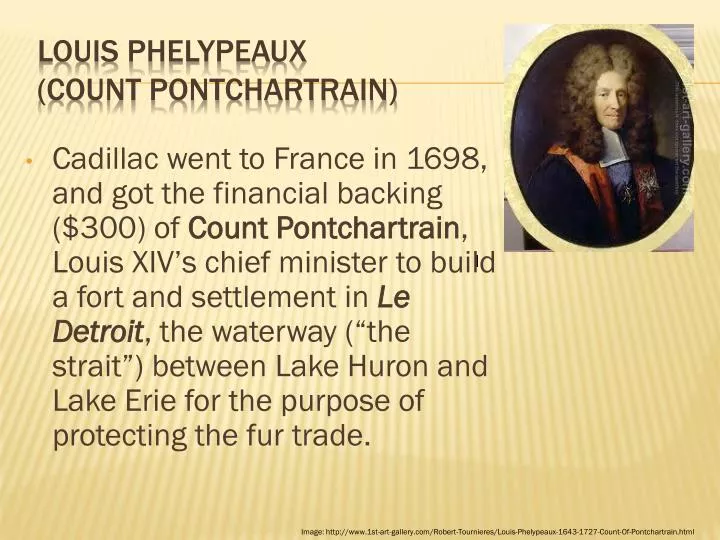 louis phelypeaux count pontchartrain