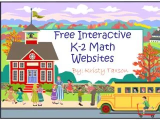 Free Interactive K-2 Math Websites