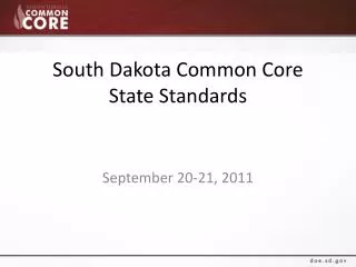 South Dakota Common Core State Standards