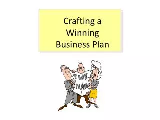 Crafting a Winning Business Plan