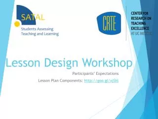 Lesson Design Workshop