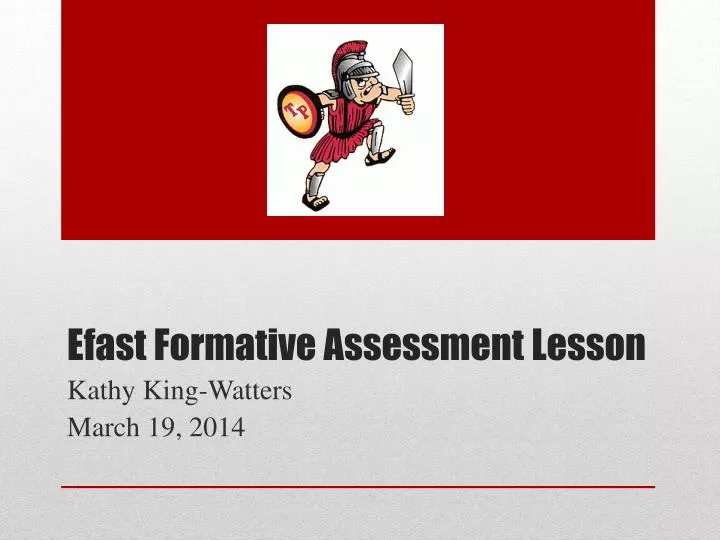 efast formative assessment lesson