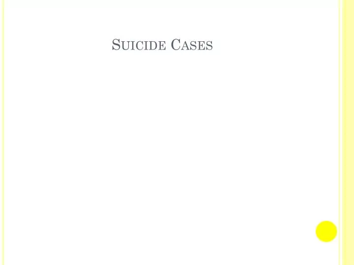 suicide cases