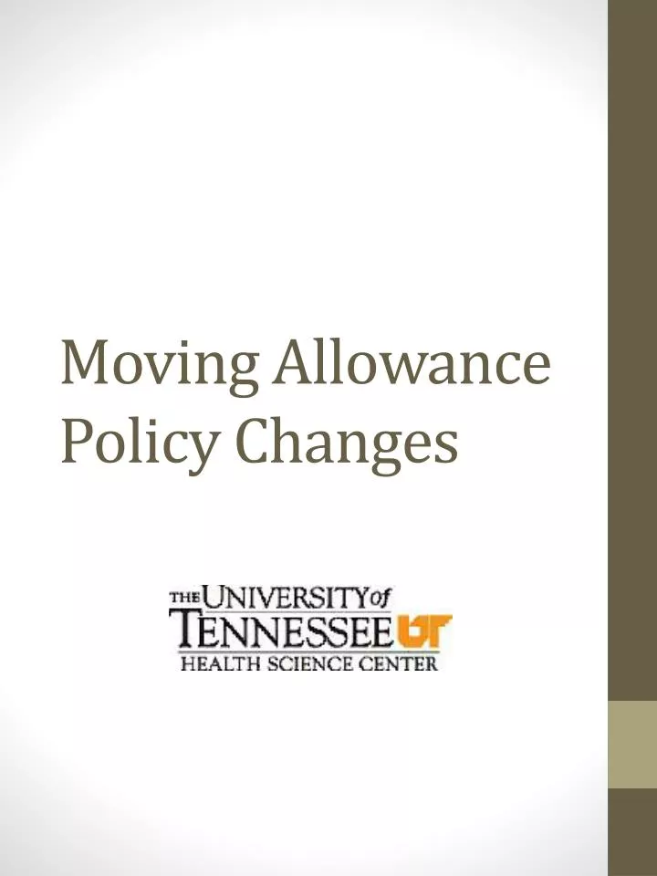 moving allowance policy changes