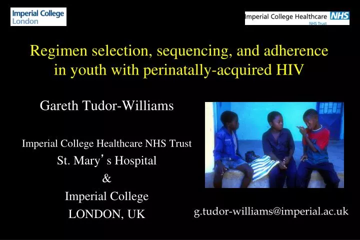 regimen selection sequencing and adherence in youth with perinatally acquired hiv
