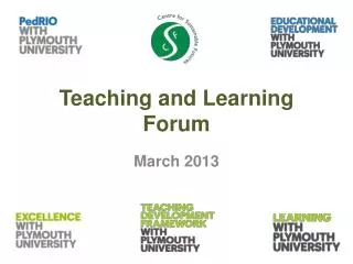 Teaching and Learning Forum