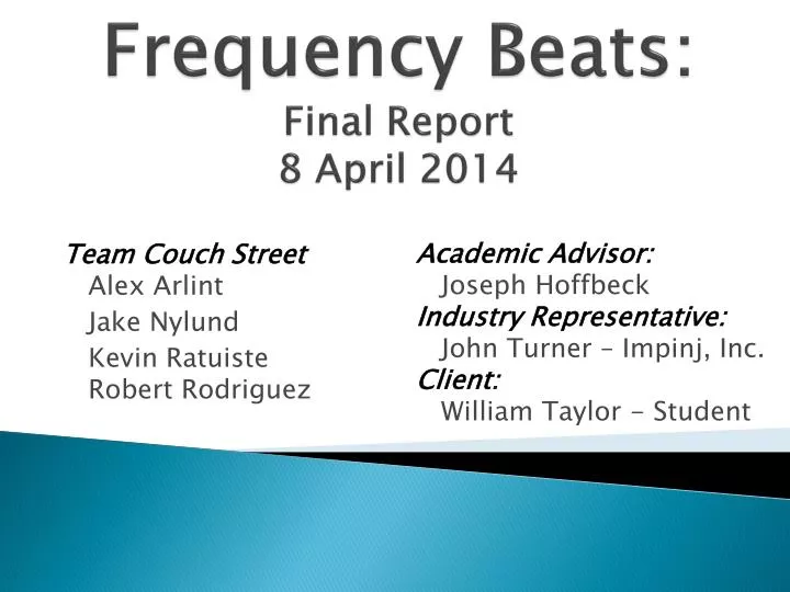 frequency beats final report 8 april 2014