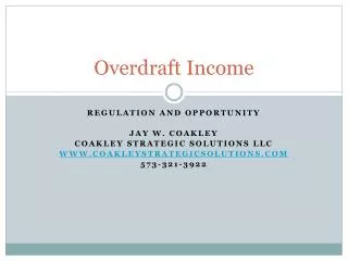 Overdraft Income