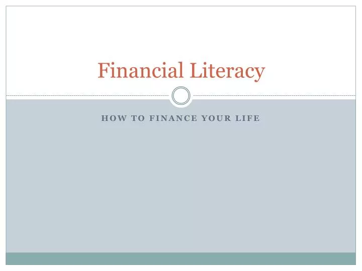 financial literacy