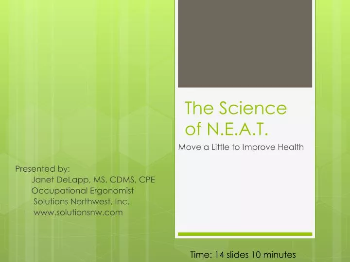 the science of n e a t