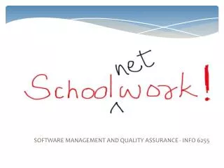 SOFTWARE MANAGEMENT AND QUALITY ASSURANCE - INFO 6255