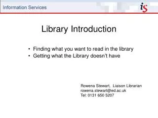 Library Introduction