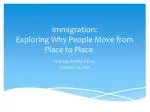 Immigration: Exploring Why People Move from Place to Place