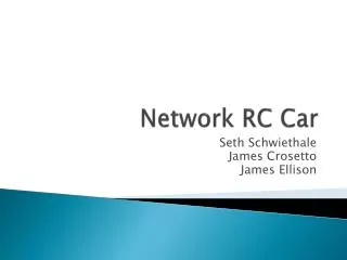 Network RC Car