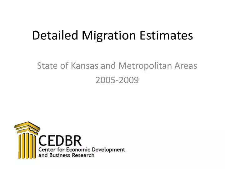 detailed migration estimates