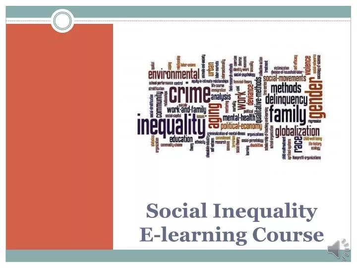 social inequality e learning course