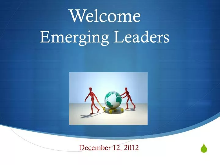 welcome emerging leaders