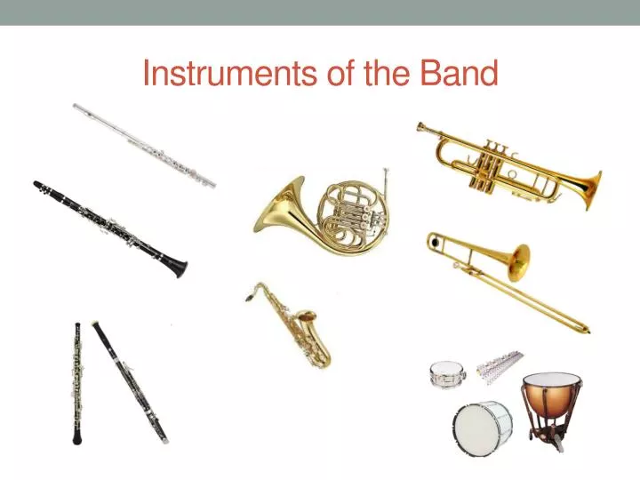 instruments of the band