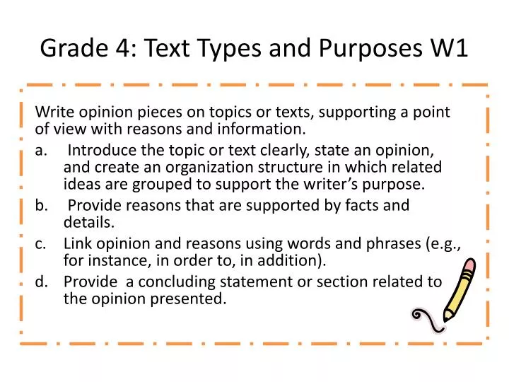 grade 4 text types and purposes w1