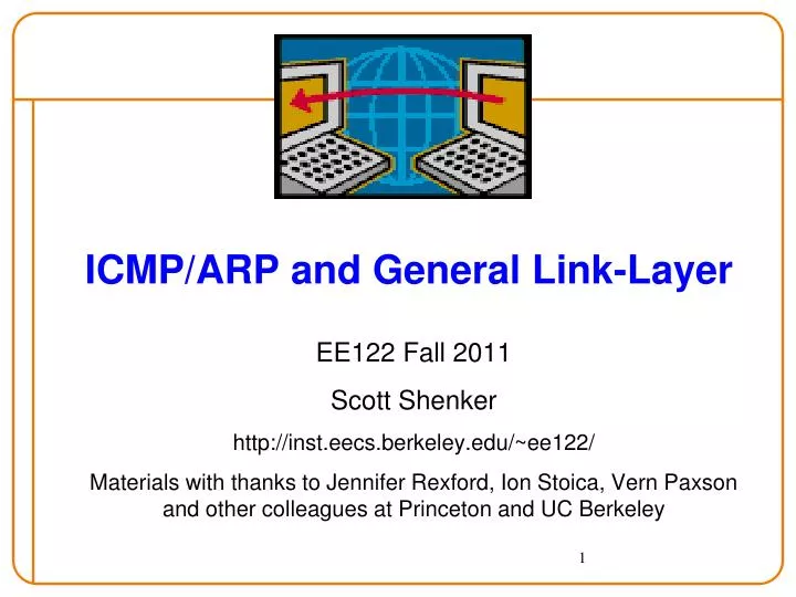 icmp arp and general link layer