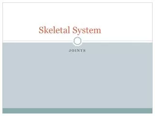 Skeletal System