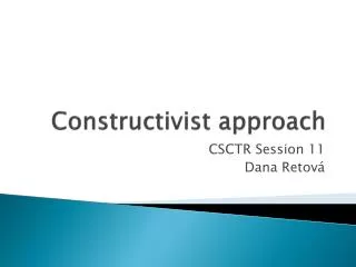 constructivist approach