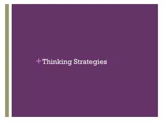 Thinking Strategies