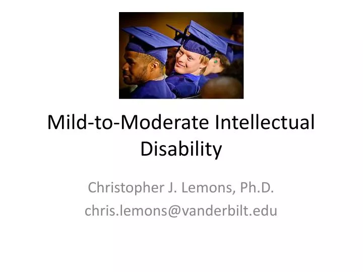 mild to moderate intellectual disability