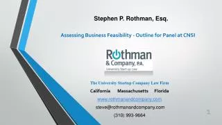 The University Startup Company Law Firm California Massachusetts Florida