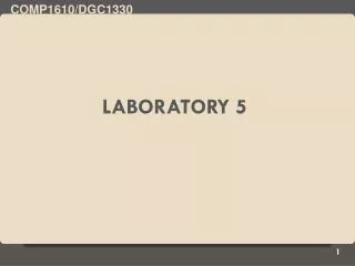 Laboratory 5