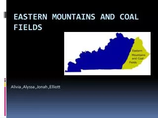 Eastern mountains and coal fields