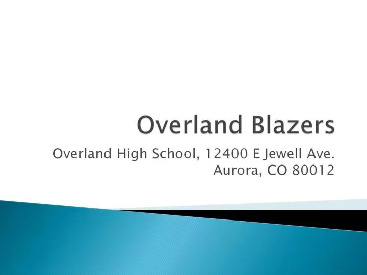 overland blazers