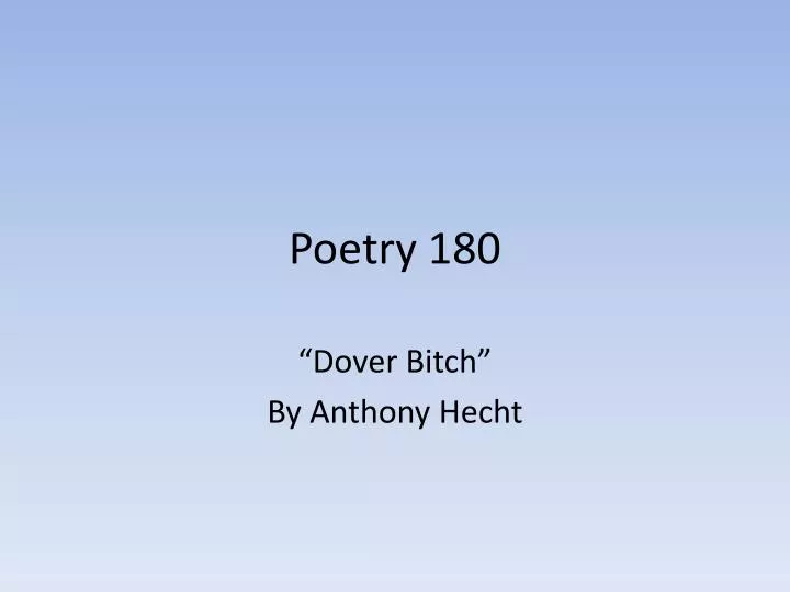 poetry 180
