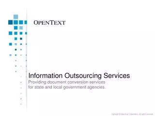 Information Outsourcing Services