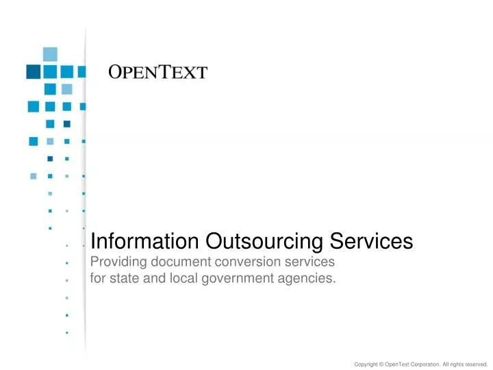 information outsourcing services