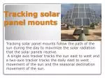 Tracking solar panel mounts - slide 1