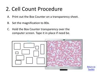 2 . Cell Count Procedure
