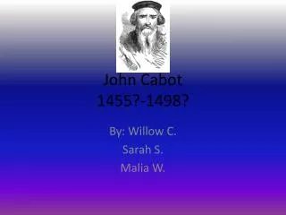 john cabot 1455 1498